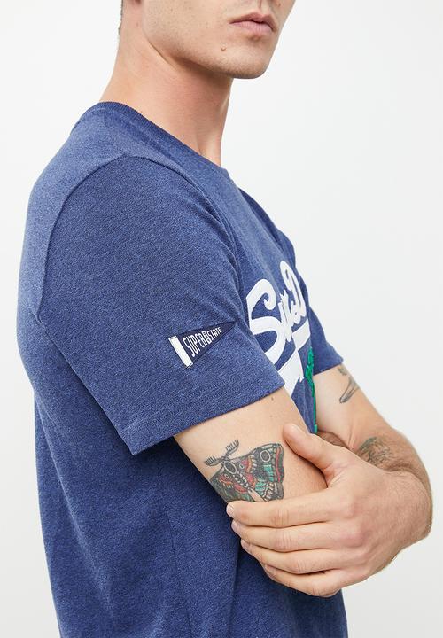 Superdry. - Vl source tee - blue
