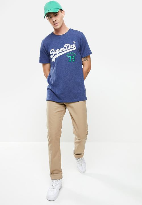 Superdry. - Vl source tee - blue