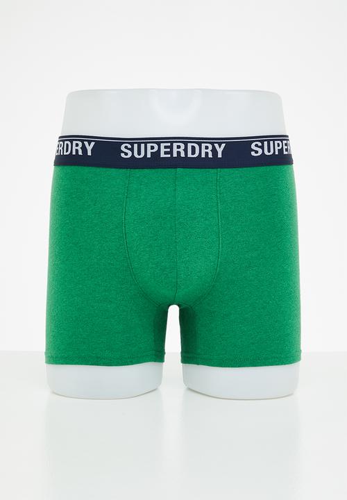 Superdry. - Boxer multi triple pack - green 