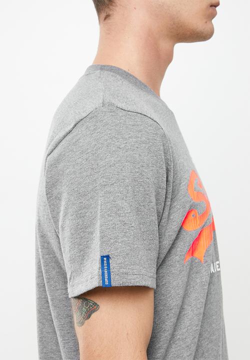 Superdry. - Vl ac tee 220 - rich charcoal 