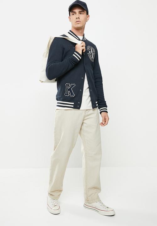 Superdry. - Collegiate jersey bomber - eclipse navy