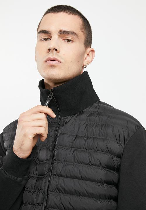Superdry. - Mountain hybrid bomber - black