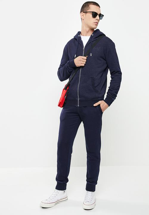 Superdry. - Vintage logo emb jogger noc - dark indigo