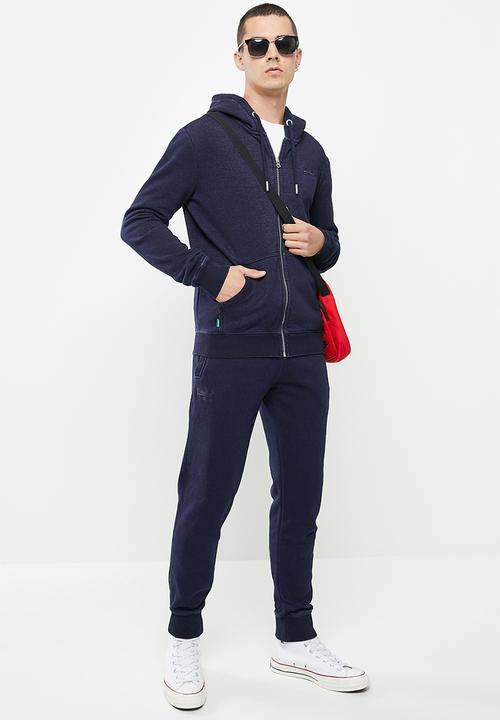 Superdry. - Vintage logo emb ziphood bb no - dark indigo