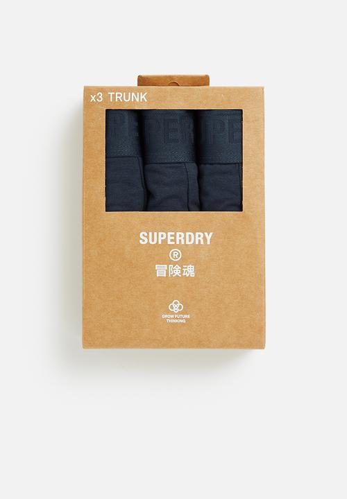 Superdry. - Trunk multi triple pack -  navy