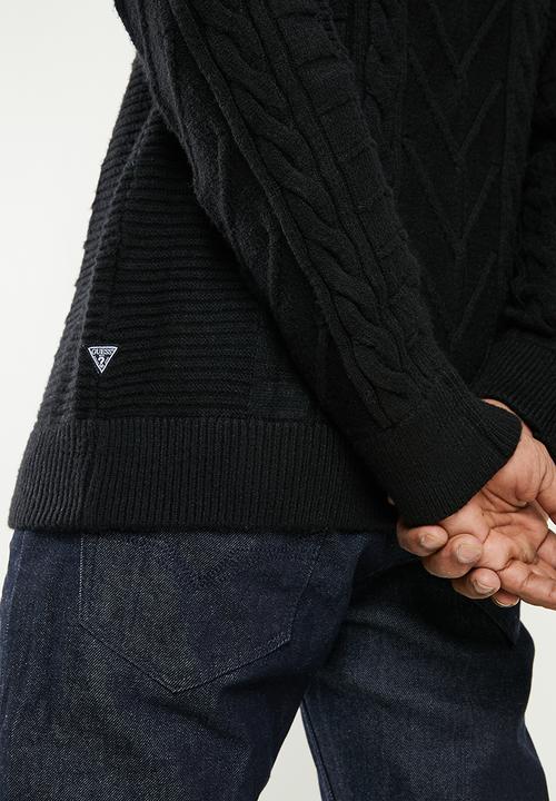 GUESS - Roll kneck knit - jet black