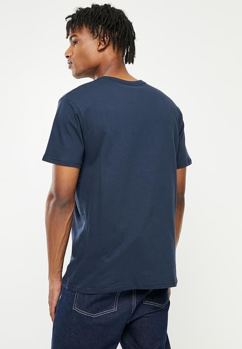 Quiksilver - Check on it short sleeve tee - navy blazer