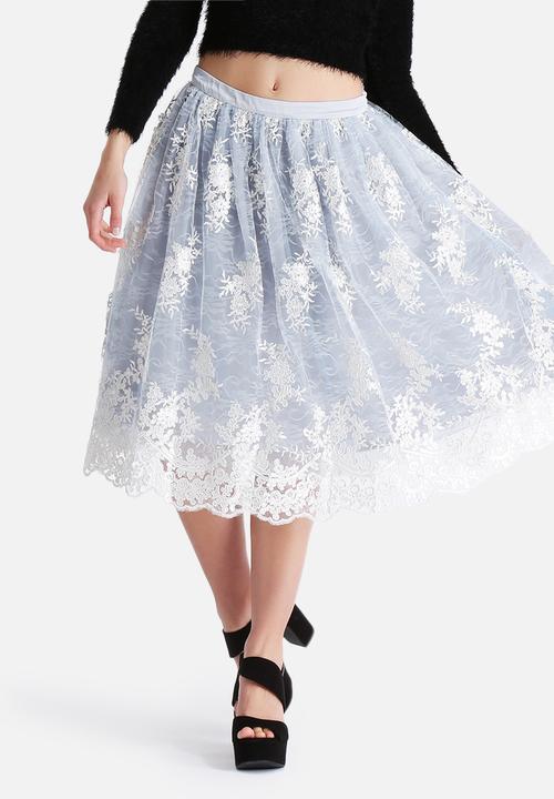 Glamorous - Lace Overlay Skirt