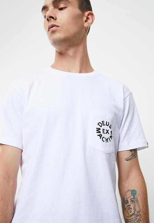Deus Ex Machina - Deus logo tee - white
