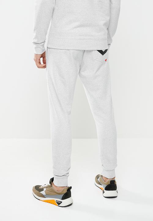 S.P.C.C - Ingram regular fit elasticated track pants - ice melange