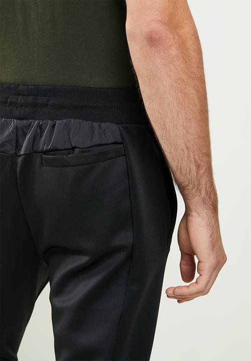 S.P.C.C - Averett regular fit elasticated track pants - black