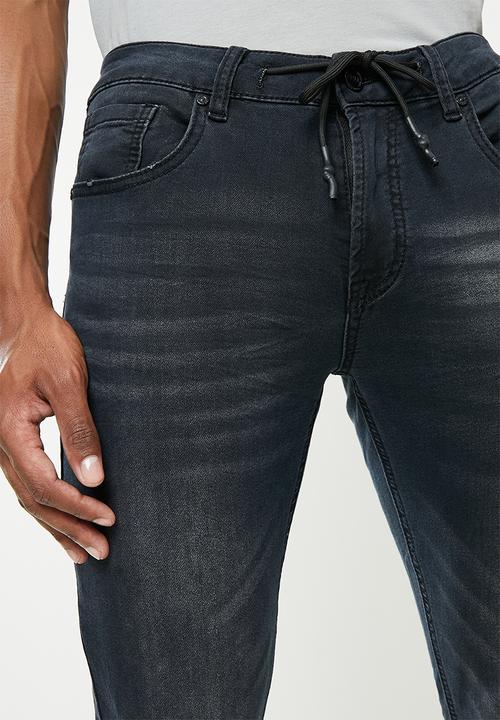 Cutty - Lyles  Skinny fit Knitted Jean soft  - black
