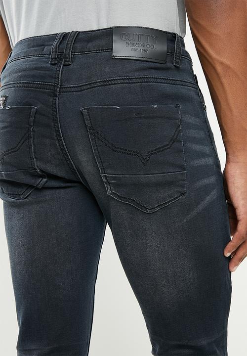 Cutty - Lyles  Skinny fit Knitted Jean soft  - black