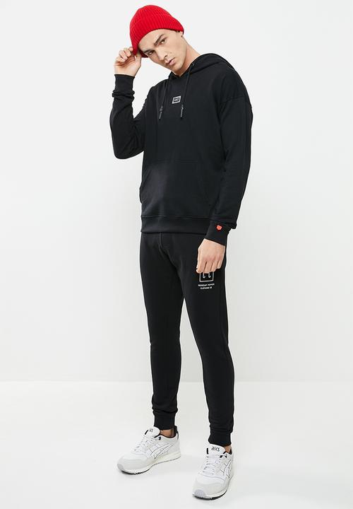 S.P.C.C - Klayton relaxed fit pullover hoodie - black