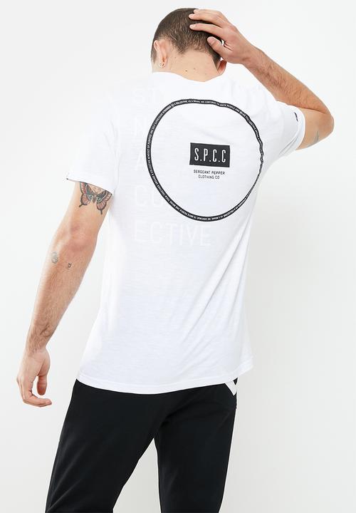 S.P.C.C - Parris regular fit straight hem tee - optical white