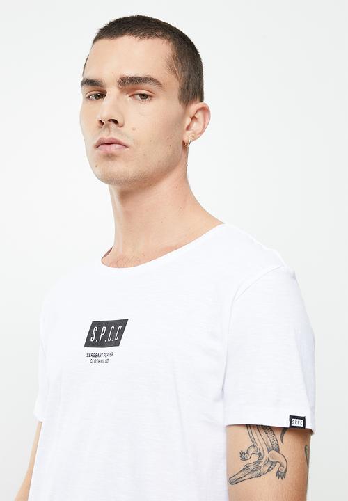 S.P.C.C - Parris regular fit straight hem tee - optical white