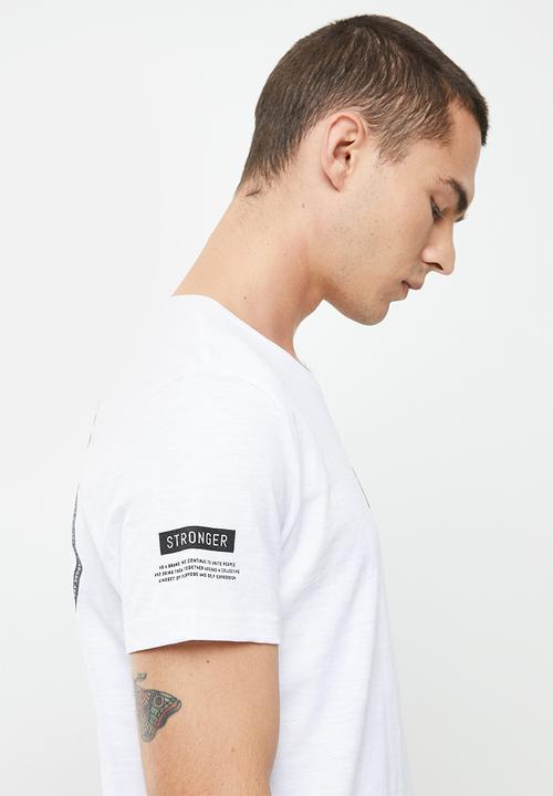 S.P.C.C - Parris regular fit straight hem tee - optical white