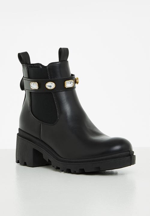 Madison® - Shante chunky chelsea boot - black