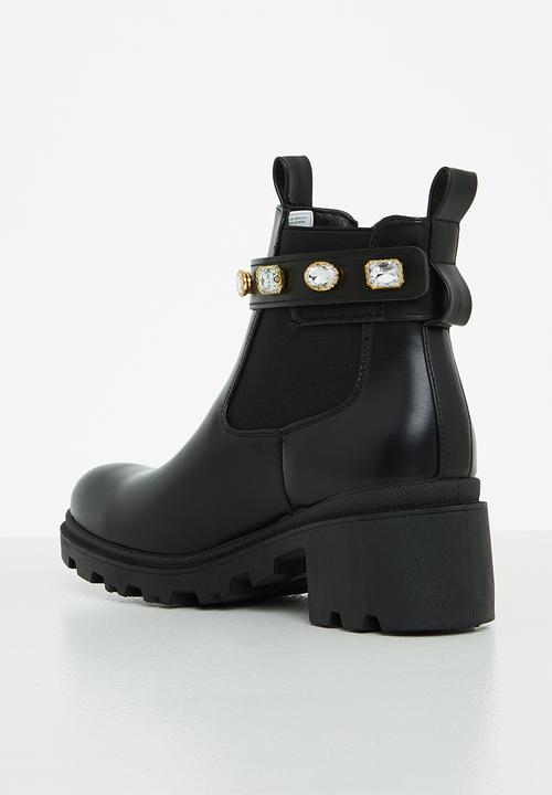 Madison® - Shante chunky chelsea boot - black