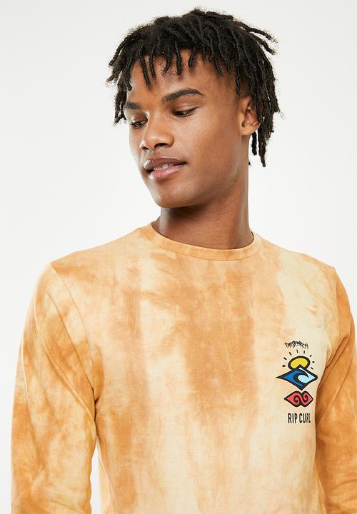 Rip Curl - Search logo long sleeve tee - camel spectra