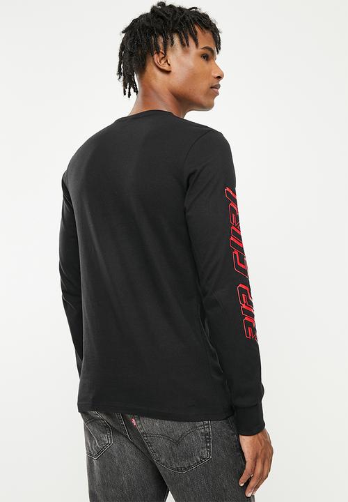 Rip Curl - Fade out icon long sleeve tee - washed black