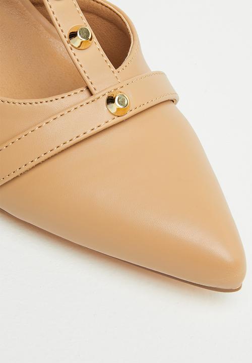 Madison® - Lolly pointed studded heel - dark neutral