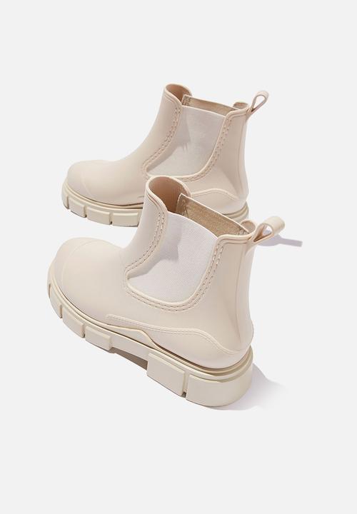 Cotton On - Storm rain boot - ecru