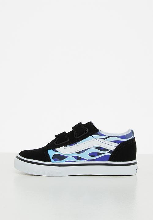 Vans - Td old skool v - (camo flame) blue/ice camo