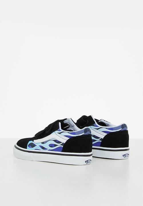 Vans - Td old skool v - (camo flame) blue/ice camo