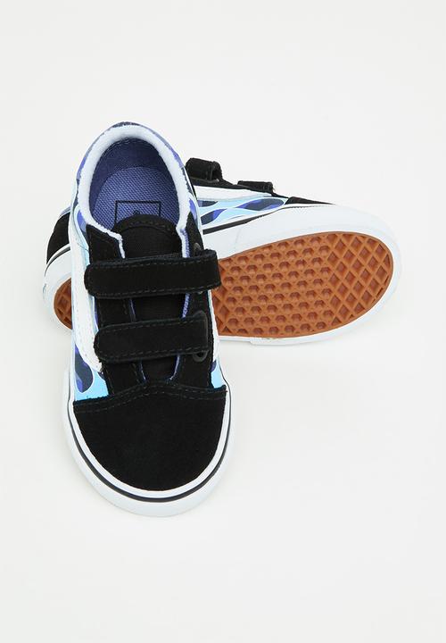 Vans - Td old skool v - (camo flame) blue/ice camo