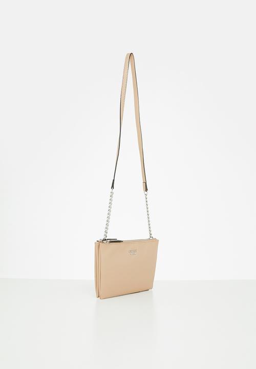 GUESS - Kalei mini dbl zip crossbody - sand