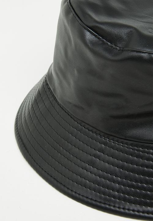 Trendyol - Pu bucket hat - black