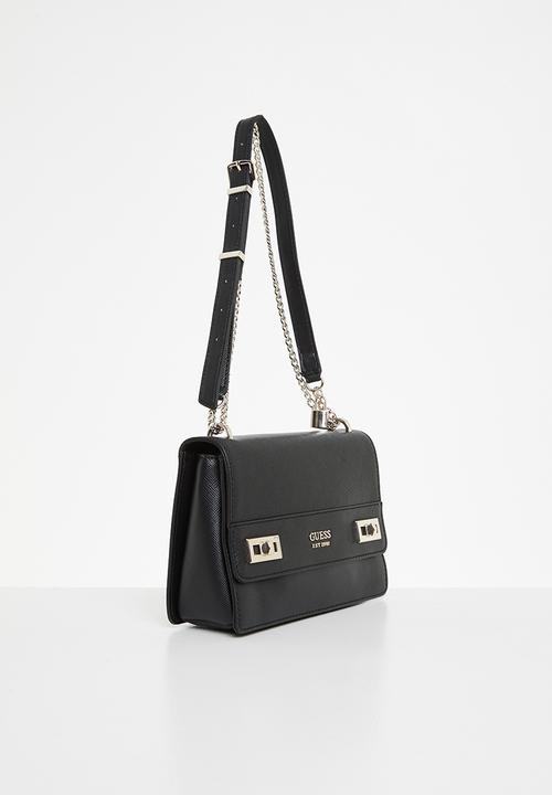 GUESS - Ahb katey convertible xbody flap - black