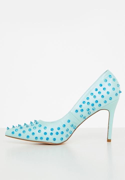 Madison® - Lush studded court heel - baby blue mono