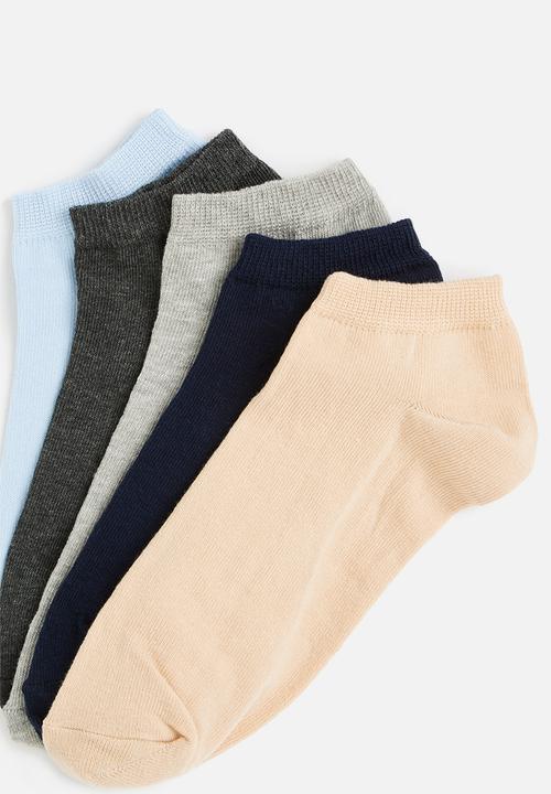 Trendyol - Plain 5 pack ankle socks - multi