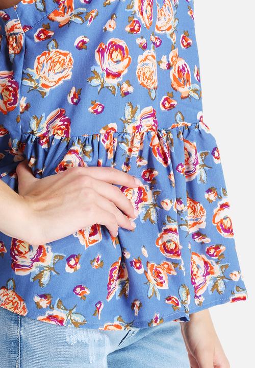 Glamorous - Denim Print Top