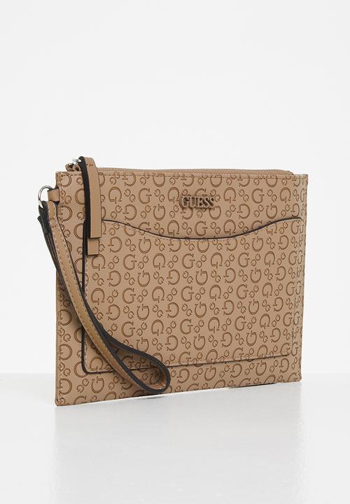 GUESS - Tempe slg wristlet - taupe
