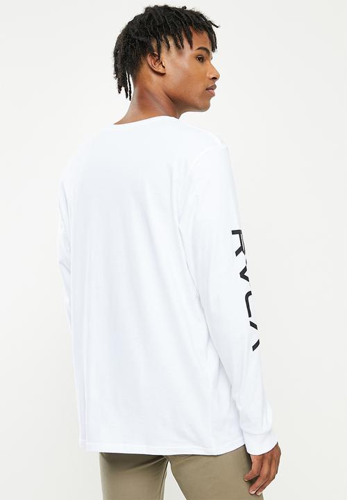RVCA - Big RVCA Long Sleeve Tee - White