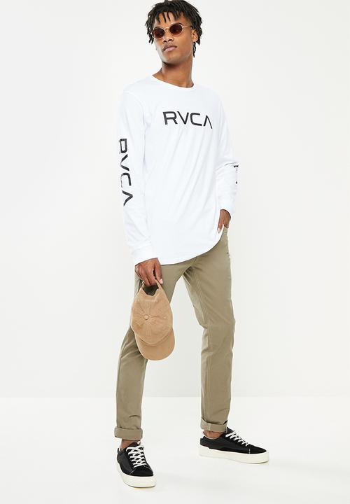 RVCA - Big RVCA Long Sleeve Tee - White