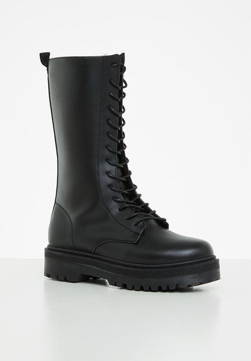 Superbalist - Valda lace up boot- black