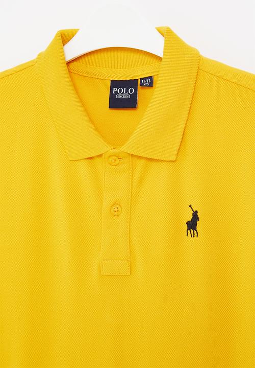 POLO - Boys classic short sleeve golfer - yellow