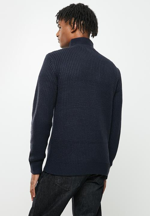 Brave Soul - Gilchrist knit - midnight navy