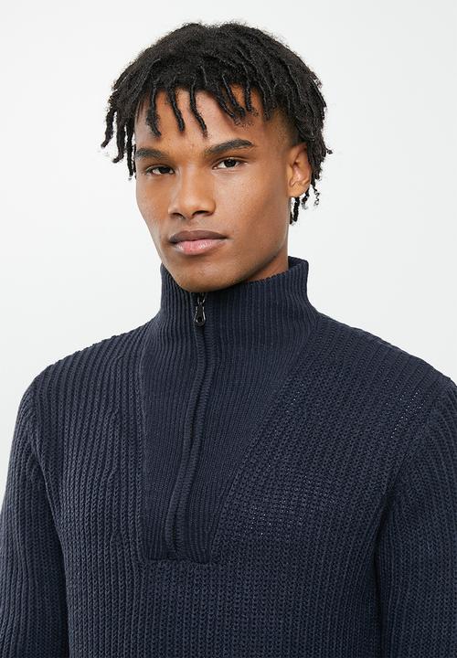 Brave Soul - Gilchrist knit - midnight navy