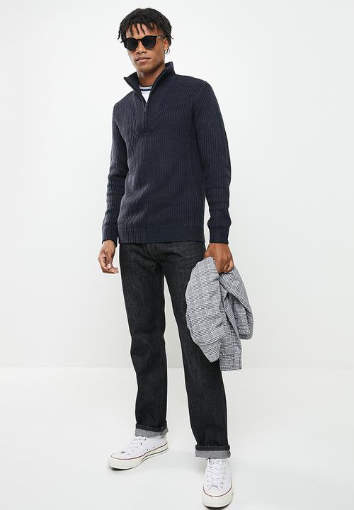 Brave Soul - Gilchrist knit - midnight navy