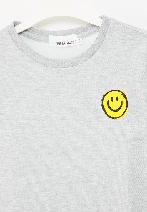 Superbalist - Boys smiley sweatshirt - grey