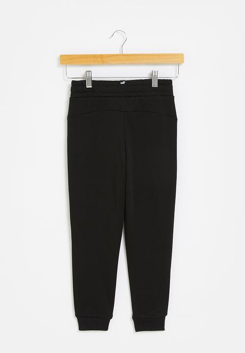 PUMA - Ess+ 2 col logo pants fl c b - black 