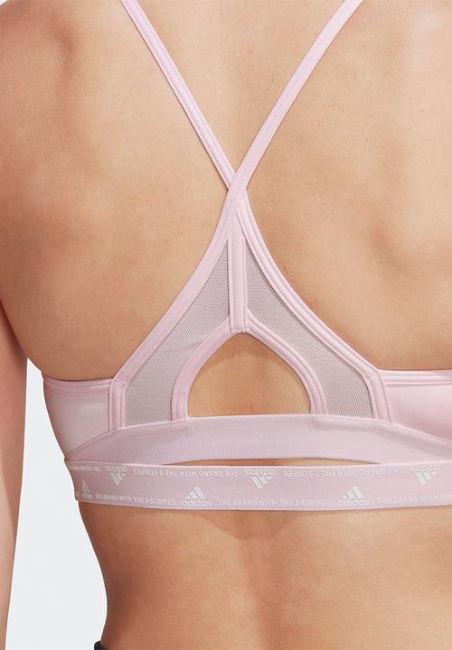 adidas Performance - Trn strap training bra - clear pink