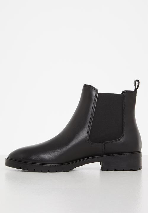 Steve Madden - Leopold leather chelsea boot - black