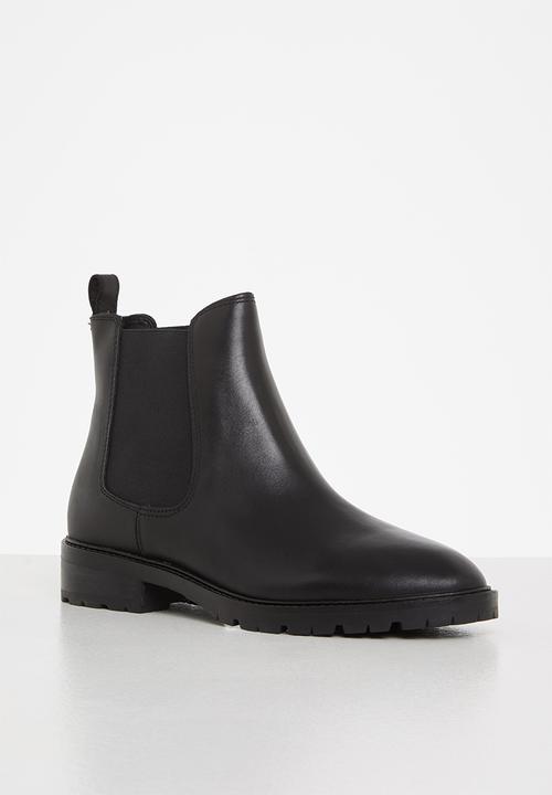 Steve Madden - Leopold leather chelsea boot - black