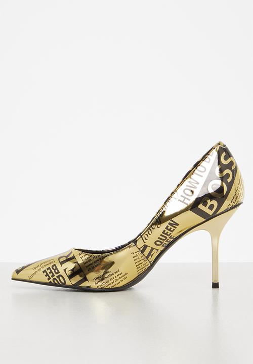 Steve Madden - Stanze court heel - black & gold